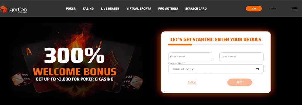 Ignition Casino promo